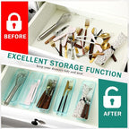 Maitys 12 Pcs Clear Drawer Organizer 9 x 3 x 2 Inches Plastic Rectangle Trays - Image 4