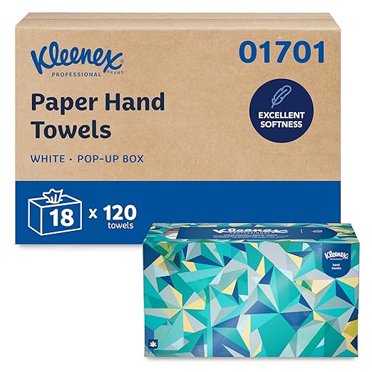 Kleenex Professional Paper Hand Towels, Premium Absorbency Pockets, Pop-Up Box by Kleenex%C2%AE