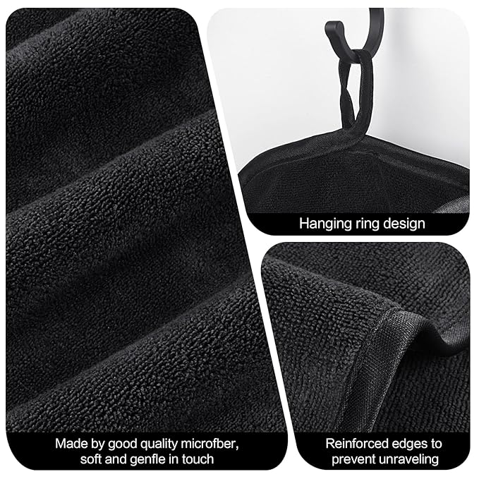 SINLAND Microfiber Facial Cloths Fast Drying Washcloth 8inch x 8inch Absorbent - Image 3
