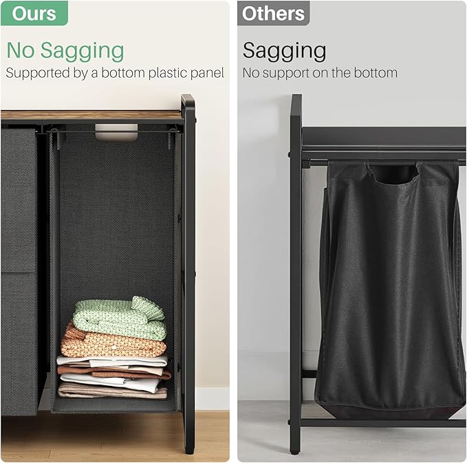 Kitstorack Laundry Hamper with Shelf - Image 7