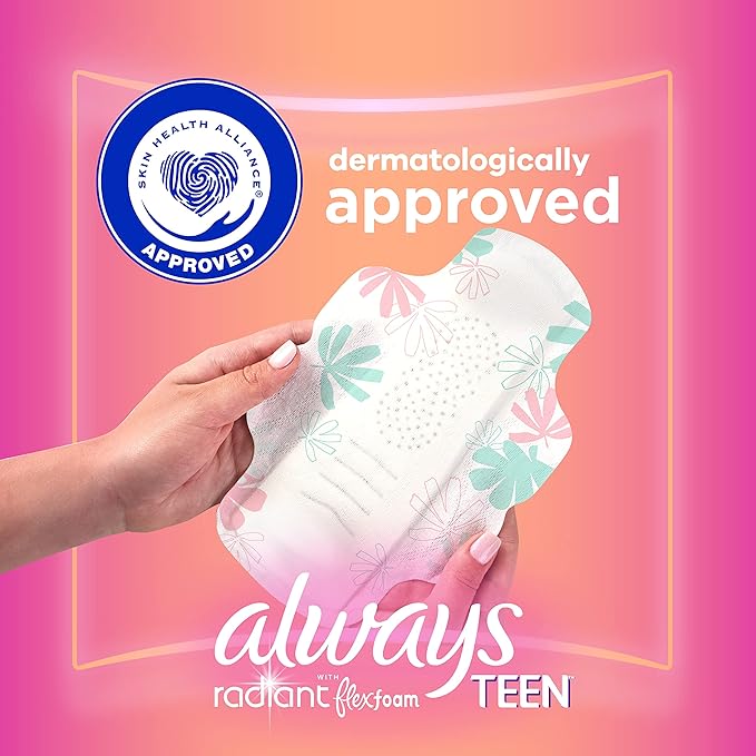 Always Radiant Teen Pads, Size 1, - Image 4