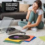 Side A Vinyl Record Brush with Soft Carbon Fibre Bristles, Anti-Static - Image 6