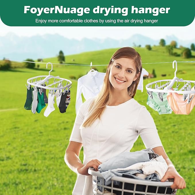Premium Foldable Clothes Drying Hanger - Image 2