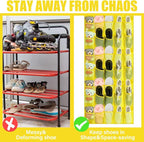 Windyun 40 Over the Door Shoe Organizer Large Mesh Pocket Hanging Shoe Rack - Image 5