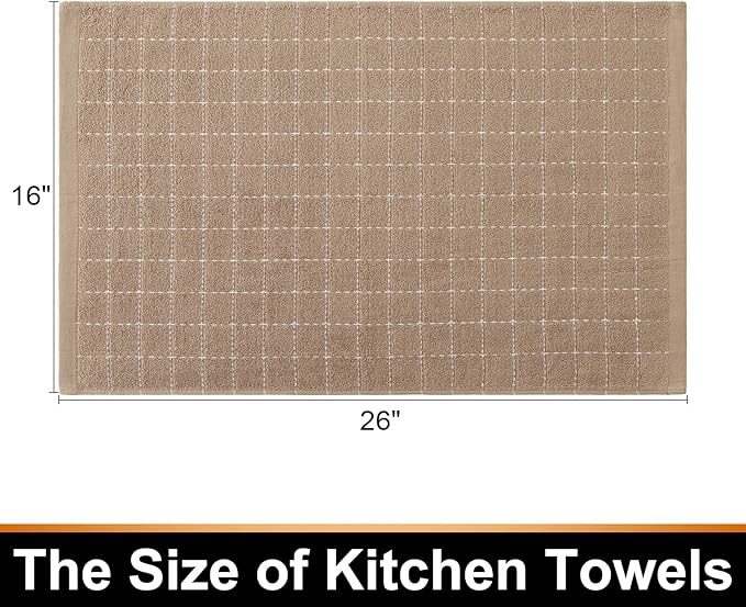 Mordimy 100% Cotton Terry Cloth Kitchen Towels, Super Soft and Absorbent Dish - Image 6