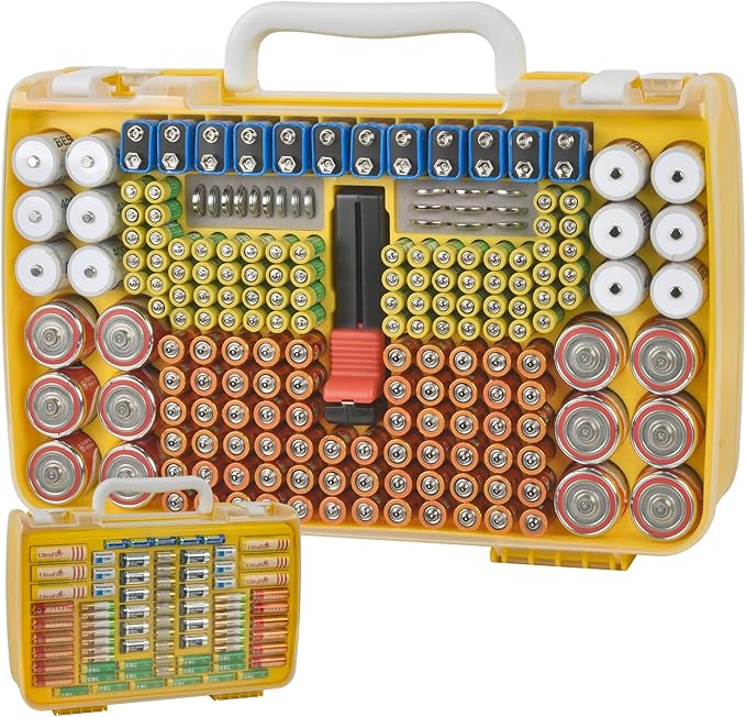 Battery Organizer Storage Holder Case by XUERDON