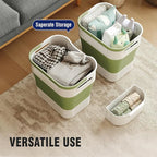 TECHMILLY Collapsible Plastic Laundry Basket Hamper - Image 6