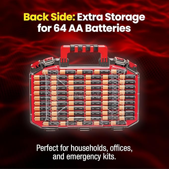 Battery Daddy Storage & Organizer Case w/Light and Tester, Stores & Protects - Image 4