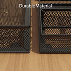 Desk Drawer Organizer Set, Paper Organizer Letter Tray - Image 4