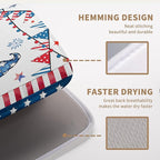 4th of July Gnomes Dish Drying Mat Patriotic Gnome Large Kitchen Mat Dish - Image 3
