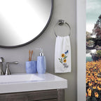 SKL Home Hello Spring Flowers 100% Cotton 3D Embroidered 2pc Hand Towel Set - Image 7