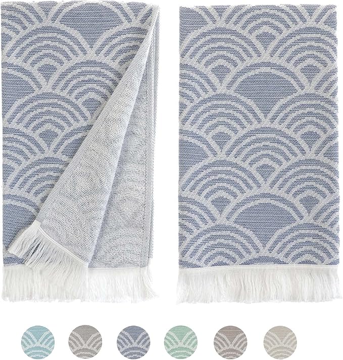 sea me at home Hand Towels for Bathroom, Cotton Kitchen Hand Towels, 100% by seameathome