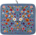 Lovely Flowers Dish Drying Mat by Giwawa