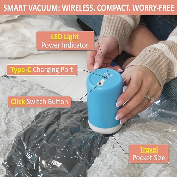 Cozy Essential Travel Vacuum Storage Bags - Image 5