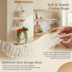 3 Tier Hanging Fruit Basket, Jute Wall Baskets, Hanging Produce Baskets - Image 4