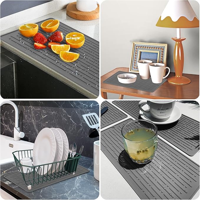 Dish Drying Mats, Heat-resistant Silicone Mat - Image 6