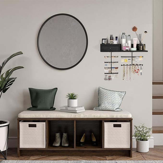 VINAEMO Jewelry Organizer Hanging Wall Mounted Jewelry Holder - Image 2