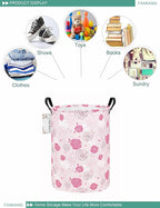 FANKANG Storage Basket, Nursery Hamper Canvas Laundry Basket Foldable - Image 3