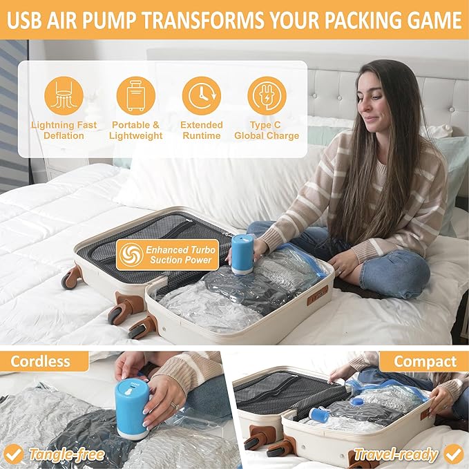 Cozy Essential Travel Vacuum Storage Bags - Image 3