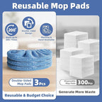 3 Pack Reusable Double-Sided Mopping Pads Compatible - Image 5