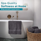 Fabdreams 100% Organic Cotton Bath Towel Set of 6 700 GSM Hotel Premium Plush - Image 2