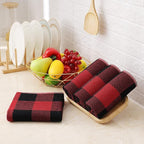 Homaxy 100% Cotton Waffle Weave Check Plaid Kitchen Towels, 13 x 28 Inches - Image 7