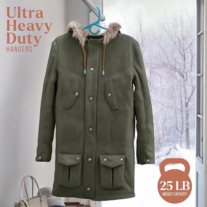 NEATERIZE Ultra Heavy Duty Plastic Clothes Hangers - Image 4