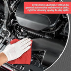 HOMERHYME Microfiber Cleaning Cloth, 200 Pack Red Cleaning Rags Microfiber - Image 4