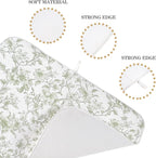 Sage Green Dish Drying Mat 18 x 24 Inch Chinoiserie Light Green Floral Drying - Image 7