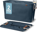 CleverMade Collapsible Laundry Basket LUXE 2 Pack – 60 L Foldable Cotton Blend by CleverMade