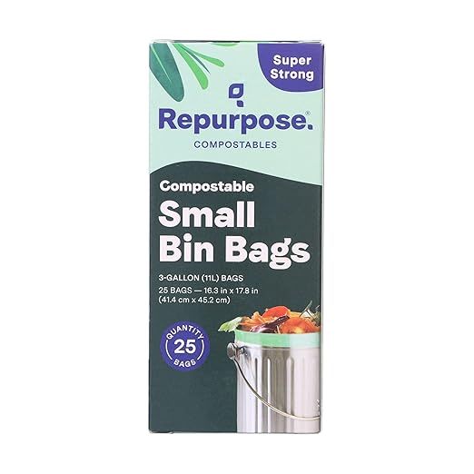 Repurpose Compostables Repurpose 3 Gallon, 11 Liter Super Strong, Small by Repurpose