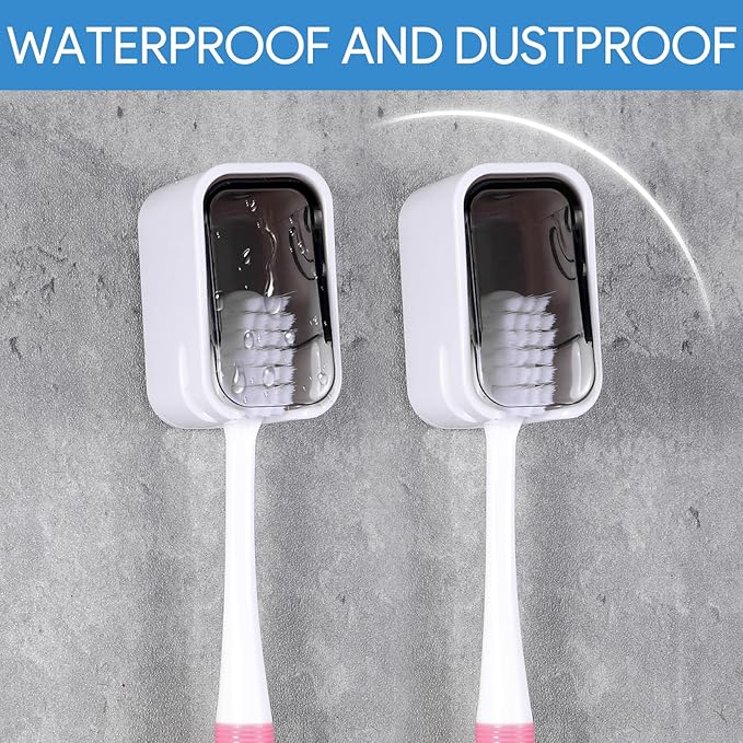 4 PCS Toothbrush Holder Wall Mounted - Image 6