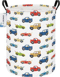 Round Foldable Kids' Racing Cars Laundry Hamper Boys Gift Basket Vehicles by ONOEV