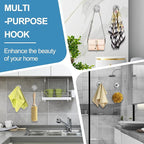 Suction Cup Hooks for Glass Window, Wreaths- Shower Hooks for Inside Shower - Image 3