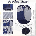 6Pcs Pop up Hampers for Laundry Foldable Mesh Laundry Hamper Baskets - Image 2