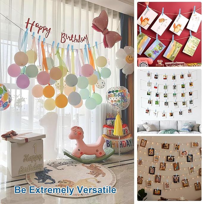 25 PCS Baby Shower Games, Clothes Pins, Plastic Mini Clothespins, Mini Clothes - Image 6