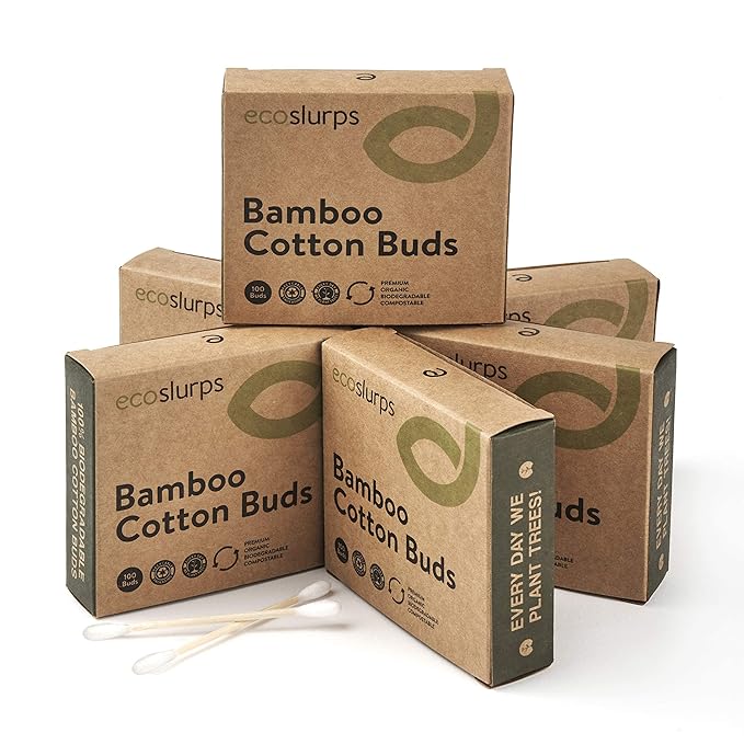 EcoSlurps 600 Bamboo Cotton Swabs - Image 5
