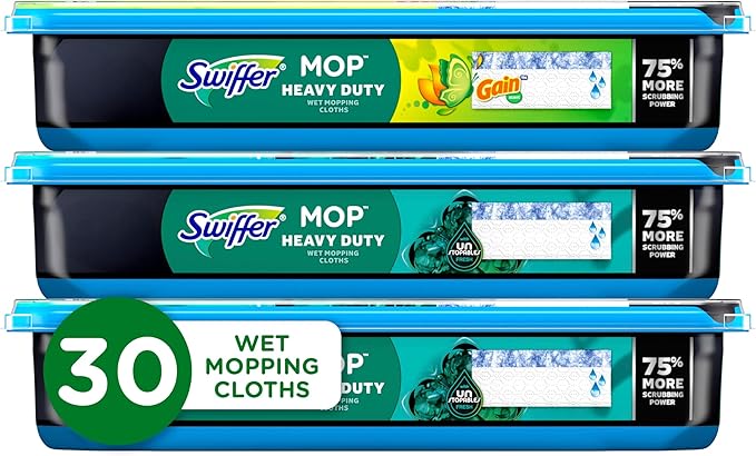 Swiffer Heavy Duty Mop Wet Multi-Surface Cloth Refills by Swiffer