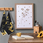 Bencailor 4 Pcs Sunflower Kitchen Towels Butterfly Flower Hand Dish Towels - Image 4