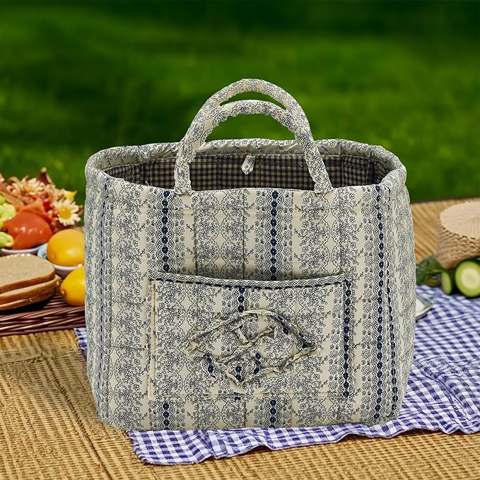 Quilted Fabric Storage Basket - Image 2