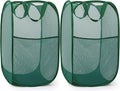 2 Pack Durable Collapsible Laundry Baskets by Bemkoo