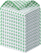Kitinjoy Cotton 12 Pack Terry Kitchen Dish Cloths, 12 x 12 Inches Super Soft by Kitinjoy