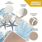 Coastal Blue Gray Dish Drying Pad 16 x 18 Inch - Image 4