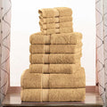 Superior Egyptian Cotton Solid Towel Set, Washcloths 13” x 13”, Hand Towels 20” by SUPERIOR