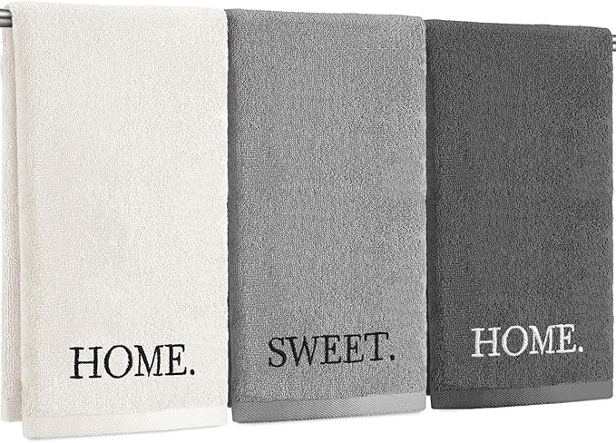 3 Pcs Farmhouse Decorative Hand Towels by FuWeave