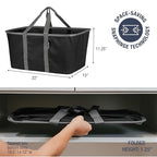 CleverMade Collapsible Laundry Tote 2-Pack – Foldable Carry-All Storage Bin - Image 2