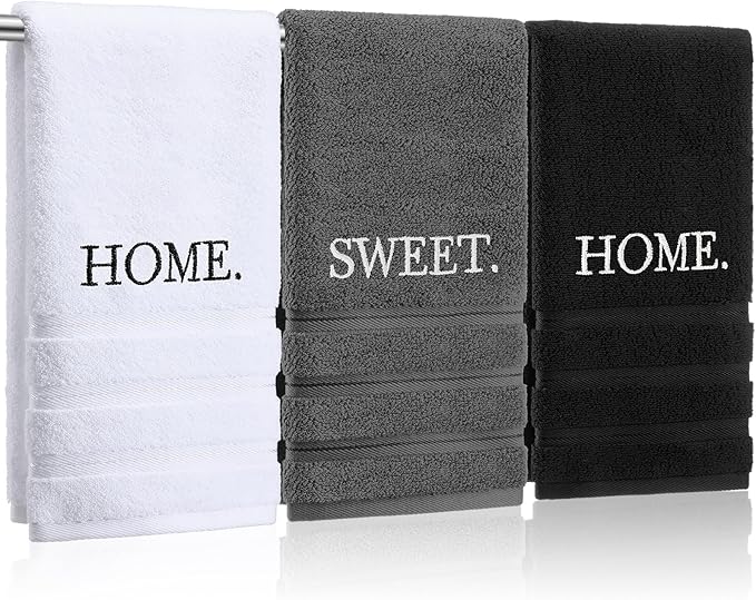3 Pcs Farmhouse Decorative Hand Towels by FuWeave