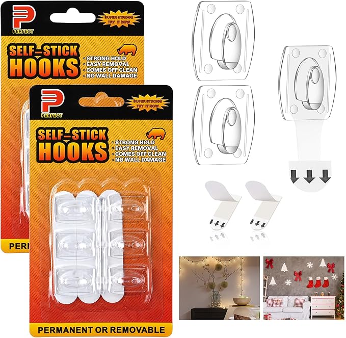 Ainiv 2-Packs Large Light Clips, Damage Free Hanging String Light Hooks by Ainiv