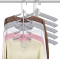 Clothes Hangers Space Saving Shirt Organizer, Non Slip Multi Shirt Hangers by Lomrsiul