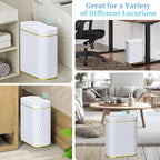 Bathroom Small Trash Can with Automatic Touchless Lid, 2.6 Gallon Smart Garbage - Image 6